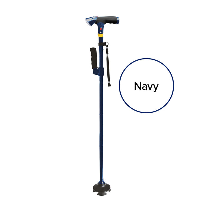 DR-HO'S Get Up & Go Gehstock, Dunkelblau / Schwarz