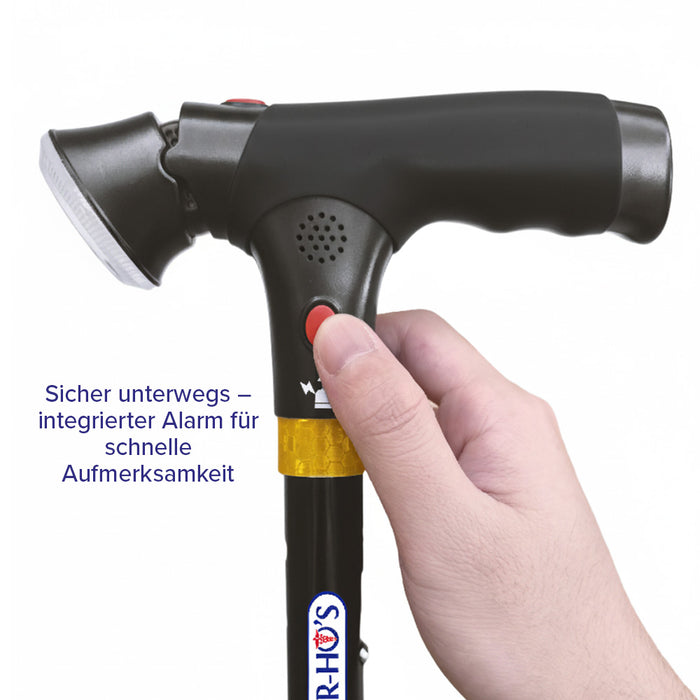 DR-HO'S Get Up & Go Gehstock, Dunkelblau / Schwarz