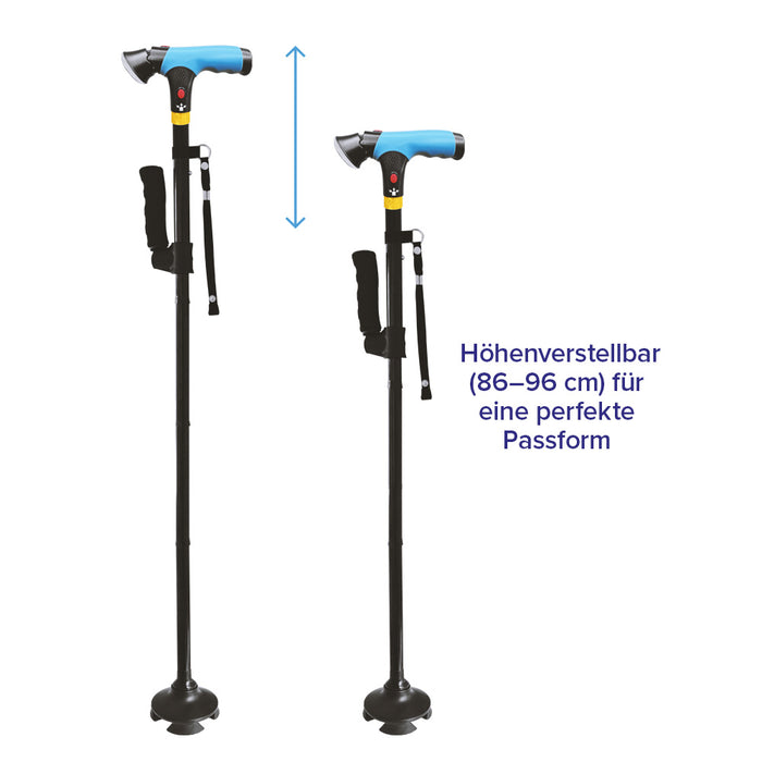 DR-HO'S Get Up & Go Gehstock, Dunkelblau / Schwarz