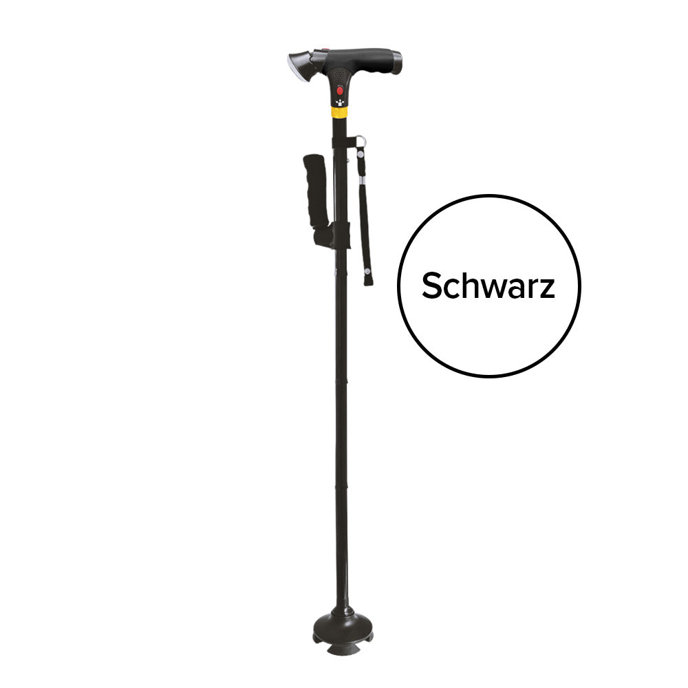 DR-HO'S Get Up & Go Gehstock Deluxe in Schwarz